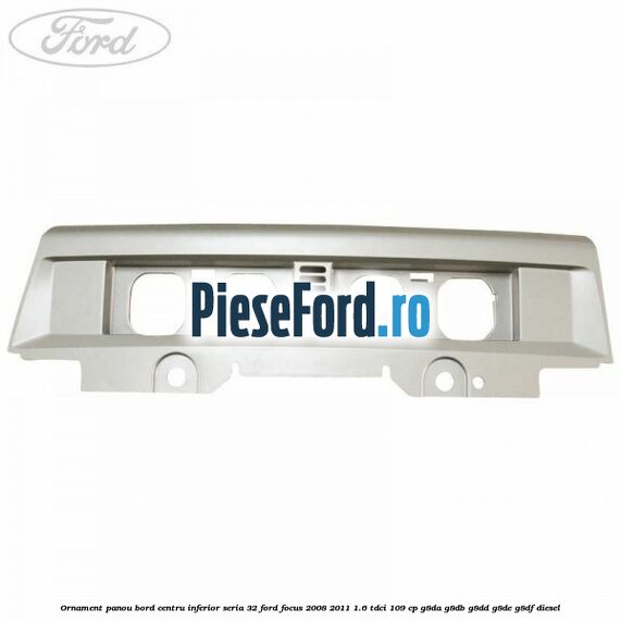 Ornament panou bord centru inferior seria 32 Ford Focus 2008-2011 1.6 TDCi 109 cp G8DA, G8DB, G8DD, G8DE, G8DF diesel