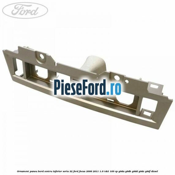 Ornament panou bord centru inferior seria 32 Ford Focus 2008-2011 1.6 TDCi 109 cp G8DA, G8DB, G8DD, G8DE, G8DF diesel