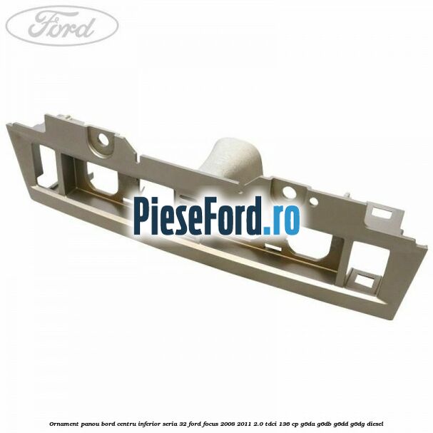 Ornament panou bord centru inferior seria 32 Ford Focus 2008-2011 2.0 TDCi 136 cp G6DA, G6DB, G6DD, G6DG diesel