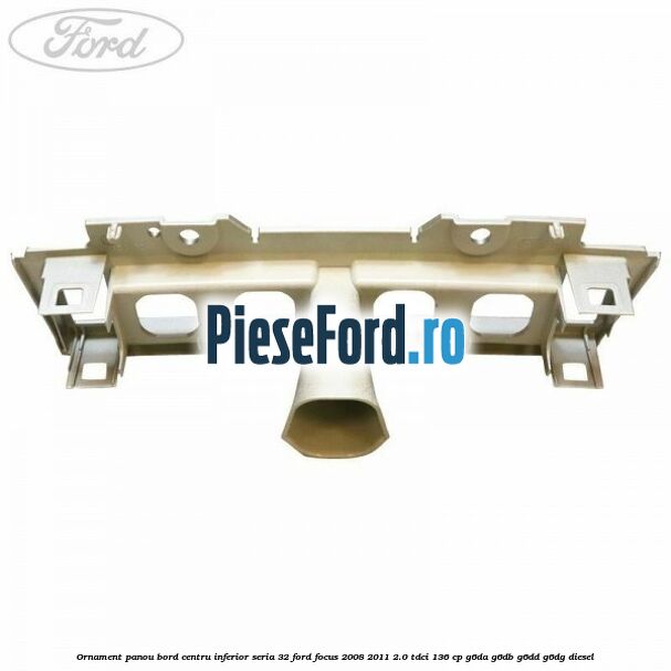 Ornament panou bord centru inferior seria 32 Ford Focus 2008-2011 2.0 TDCi 136 cp G6DA, G6DB, G6DD, G6DG diesel