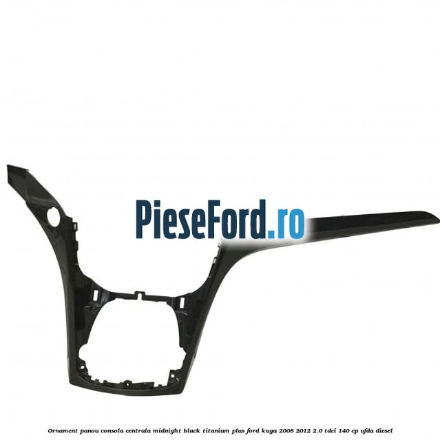 Ornament panou consola centrala midnight black titanium plus Ford Kuga 2008-2012 2.0 TDCI 140 cp UFDA diesel
