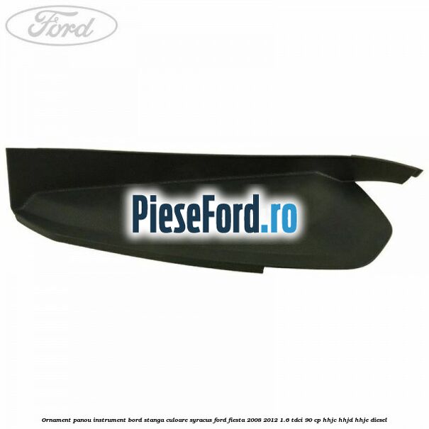 Ornament panou instrument bord stanga culoare syracus Ford Fiesta 2008-2012 1.6 TDCi 90 cp HHJC, HHJD, HHJE diesel