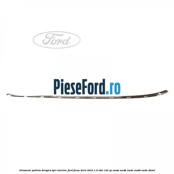 Ornament parbriz dreapta, spre interior Ford Focus 2014-2018 1.5 TDCi 120 cp XWDA, XWDB, XWDC, XWDD, XWDE diesel