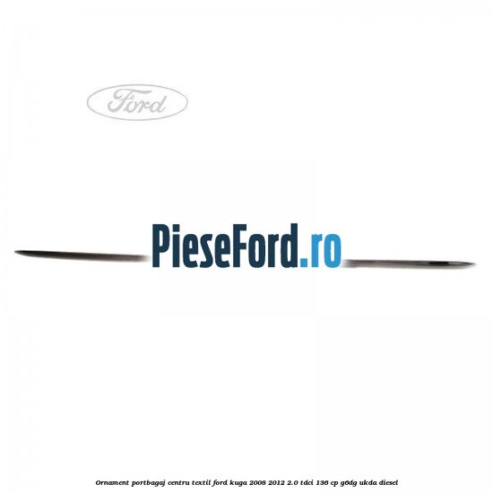 Ornament portbagaj centru, textil Ford Kuga 2008-2012 2.0 TDCi 136 cp G6DG, UKDA diesel