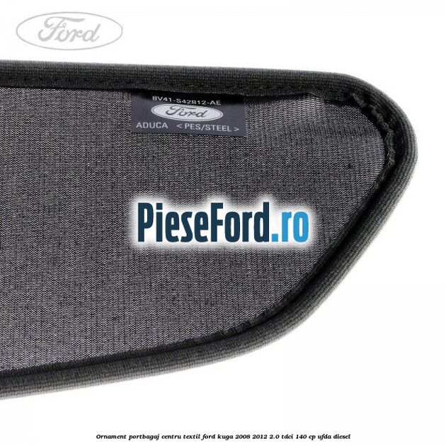 Ornament portbagaj centru, textil Ford Kuga 2008-2012 2.0 TDCI 140 cp UFDA diesel