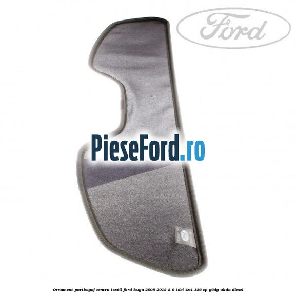 Ornament portbagaj centru, textil Ford Kuga 2008-2012 2.0 TDCi 4x4 136 cp G6DG, UKDA diesel
