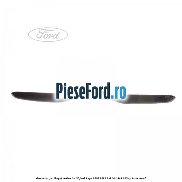 Ornament portbagaj centru, textil Ford Kuga 2008-2012 2.0 TDCI 4x4 163 cp TXDA diesel