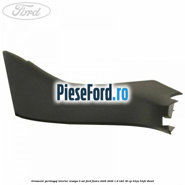 Ornament portbagaj interior stanga 5 usi Ford Fiesta 2005-2008 1.6 TDCi 90 cp HHJA, HHJB diesel