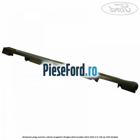 Ornament prag exterior culoare magnetic dreapta Ford Mondeo 2014-2018 2.5 149 cp S7CB benzina
