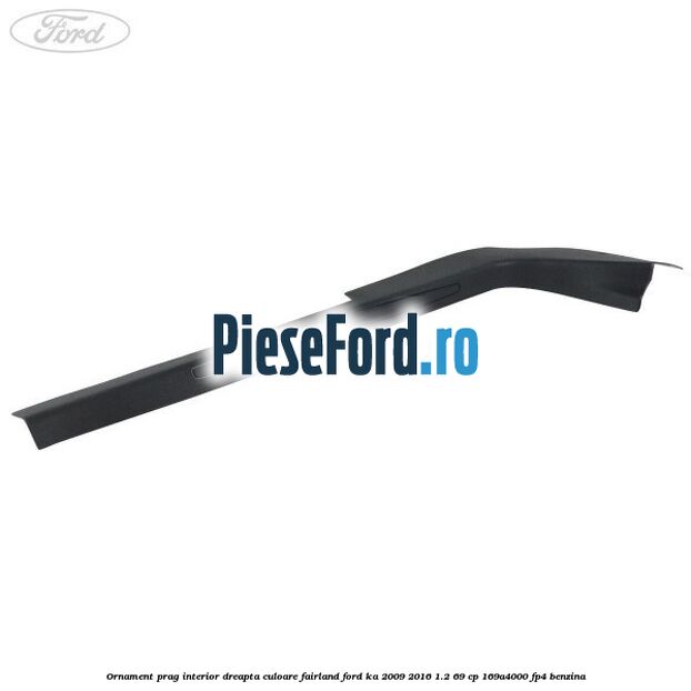 Ornament prag interior dreapta culoare fairland Ford Ka 2009-2016 1.2 69 cp 169A4000, FP4 benzina