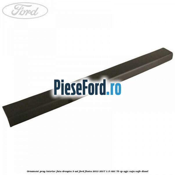 Ornament prag interior fata dreapta 3 usi Ford Fiesta 2013-2017 1.5 TDCi 75 cp UGJC, XUJA, XUJB diesel