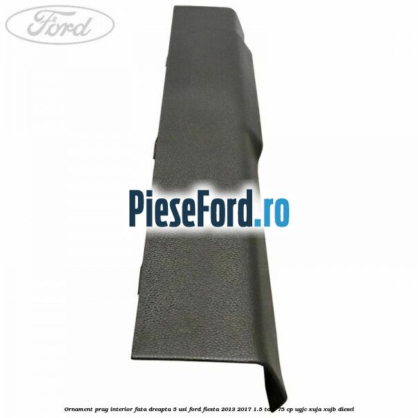 Ornament prag interior fata dreapta 5 usi Ford Fiesta 2013-2017 1.5 TDCi 75 cp UGJC, XUJA, XUJB diesel