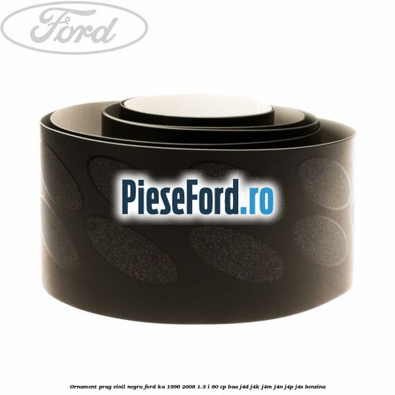 Ornament prag, vinil, negru Ford Ka 1996-2008 1.3 i 60 cp BAA, J4D, J4K, J4M, J4N, J4P, J4S benzina