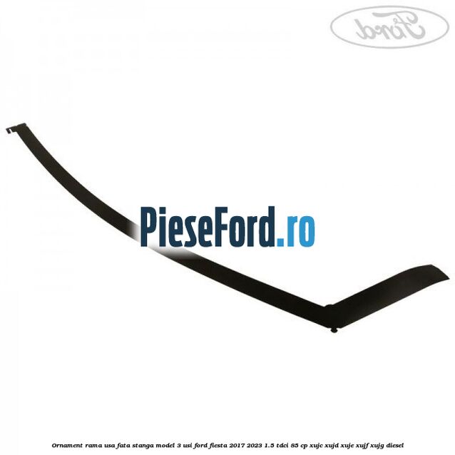 Ornament rama usa fata stanga model 3 usi Ford Fiesta 2017-2023 1.5 TDCi 85 cp Ornament rama usa fata stanga model 3 usi Ford Fiesta 2017-2023 1.5 TDCi 85 cp XUJC, XUJD, XUJE, XUJF, XUJG diesel