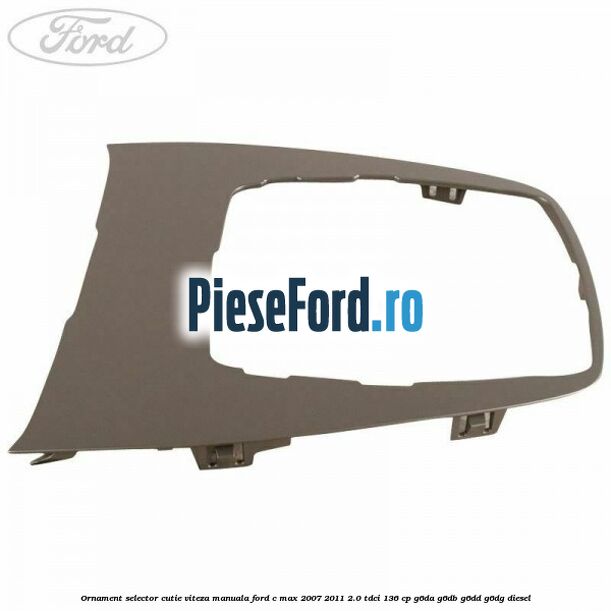 Ornament selector cutie viteza manuala Ford C-Max 2007-2011 2.0 TDCi 136 cp G6DA, G6DB, G6DD, G6DG diesel