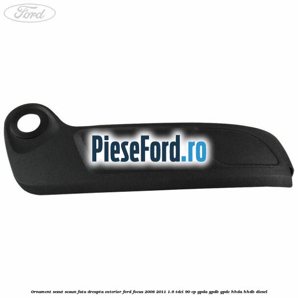 Ornament sezut scaun fata dreapta exterior Ford Focus 2008-2011 1.6 TDCi 90 cp GPDA, GPDB, GPDC, HHDA, HHDB diesel