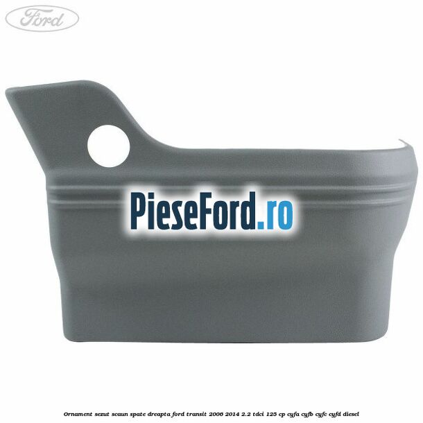 Ornament sezut scaun spate dreapta Ford Transit 2006-2014 2.2 TDCi 125 cp CYFA, CYFB, CYFC, CYFD diesel