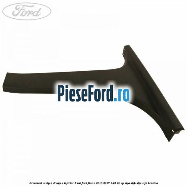 Ornament stalp B dreapta inferior 5 usi Ford Fiesta 2013-2017 1.25 60 cp STJA, STJB, STJC, STJD benzina