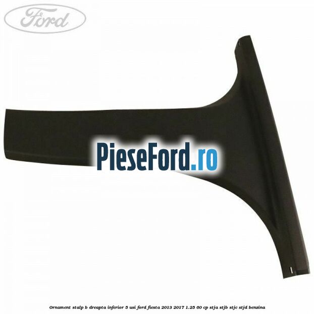 Ornament stalp B dreapta inferior 5 usi Ford Fiesta 2013-2017 1.25 60 cp STJA, STJB, STJC, STJD benzina
