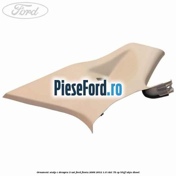 Ornament stalp C dreapta 3 usi Ford Fiesta 2008-2012 1.6 TDCi 75 cp HHJF, UBJA diesel
