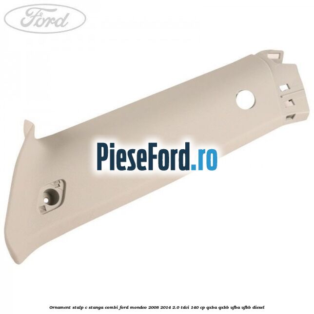 Ornament stalp C stanga combi Ford Mondeo 2008-2014 2.0 TDCi 140 cp QXBA, QXBB, UFBA, UFBB diesel