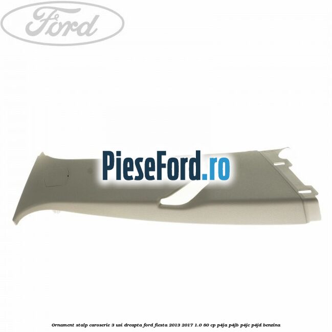 Ornament stalp caroserie 3 usi dreapta Ford Fiesta 2013-2017 1.0 80 cp P4JA, P4JB, P4JC, P4JD benzina