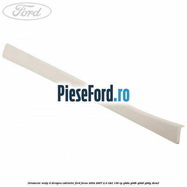Ornament stalp D dreapta cabriolet Ford Focus 2004-2007 2.0 TDCi 136 cp G6DA, G6DB, G6DD, G6DG diesel
