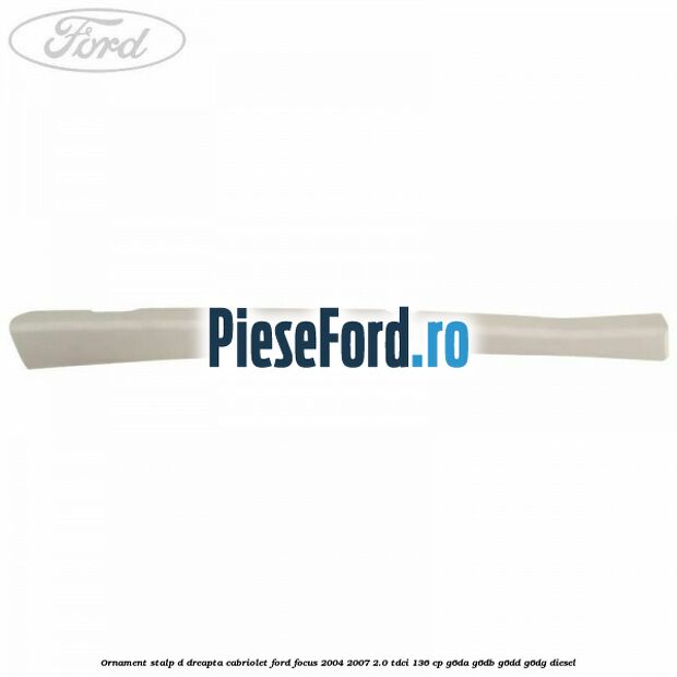 Ornament stalp D dreapta cabriolet Ford Focus 2004-2007 2.0 TDCi 136 cp G6DA, G6DB, G6DD, G6DG diesel