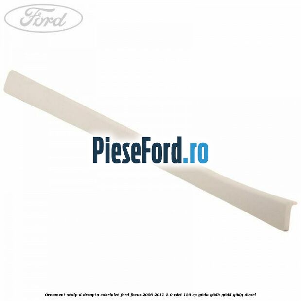 Ornament stalp D dreapta cabriolet Ford Focus 2008-2011 2.0 TDCi 136 cp G6DA, G6DB, G6DD, G6DG diesel