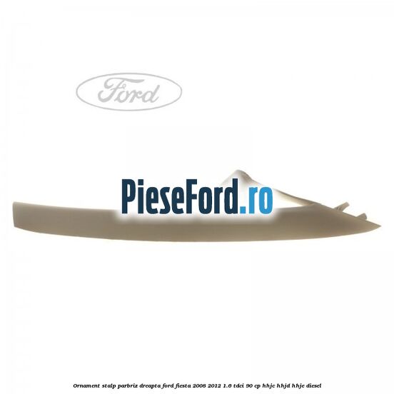 Ornament stalp parbriz dreapta Ford Fiesta 2008-2012 1.6 TDCi 90 cp Ornament stalp parbriz dreapta Ford Fiesta 2008-2012 1.6 TDCi 90 cp HHJC, HHJD, HHJE diesel