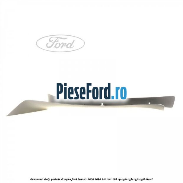 Ornament stalp parbriz dreapta Ford Transit 2006-2014 2.2 TDCi 125 cp CYFA, CYFB, CYFC, CYFD diesel