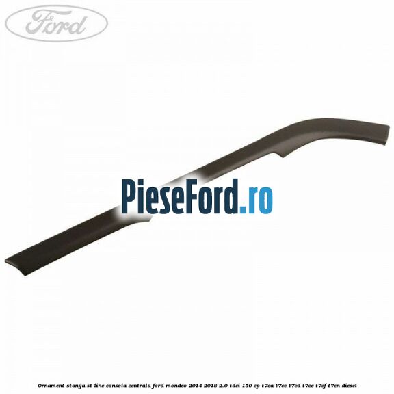 Ornament stanga ST Line consola centrala Ford Mondeo 2014-2018 2.0 TDCi 150 cp T7CA, T7CC, T7CD, T7CE, T7CF, T7CN diesel