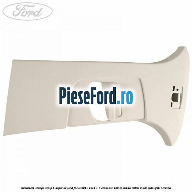 Ornament stanga stalp B superior Ford Focus 2011-2014 1.0 EcoBoost 100 cp M2DA, M2DB, M2DC, SFDA, SFDB benzina