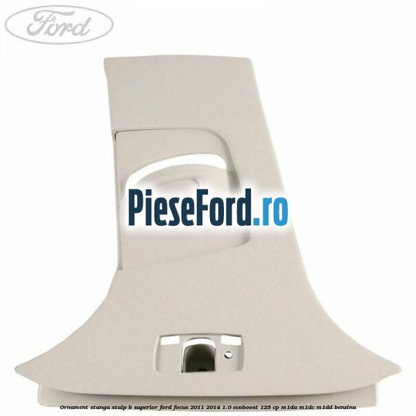 Ornament stanga stalp B superior Ford Focus 2011-2014 1.0 EcoBoost 125 cp Ornament stanga stalp B superior Ford Focus 2011-2014 1.0 EcoBoost 125 cp M1DA, M1DC, M1DD benzina