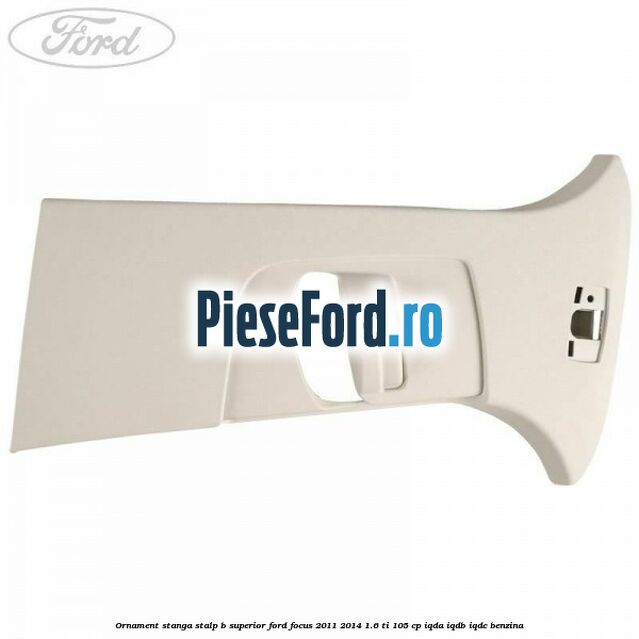 Ornament stanga stalp B superior Ford Focus 2011-2014 1.6 Ti 105 cp Ornament stanga stalp B superior Ford Focus 2011-2014 1.6 Ti 105 cp IQDA, IQDB, IQDC benzina