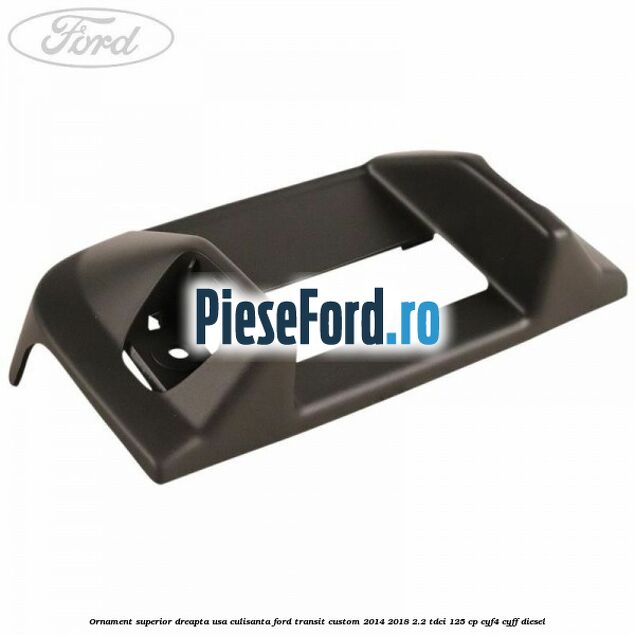 Ornament superior dreapta usa culisanta Ford Transit Custom 2014-2018 2.2 TDCi 125 cp Ornament superior dreapta usa culisanta Ford Transit Custom 2014-2018 2.2 TDCi 125 cp CYF4, CYFF diesel