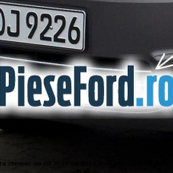 Ornament superior grila bara fata cromat an 03/2010-04/2015 Ford Galaxy 2007-2014 1.6 TDCi 115 cp T1WA, T1WB diesel