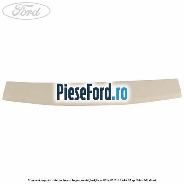 Ornament superior interior luneta hayon combi Ford Focus 2014-2018 1.6 TDCi 95 cp T3DA, T3DB diesel