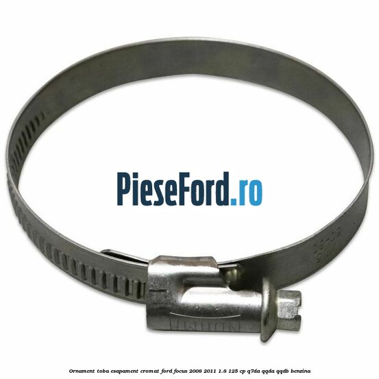 Ornament toba esapament, cromat Ford Focus 2008-2011 1.8 125 cp Q7DA, QQDA, QQDB benzina