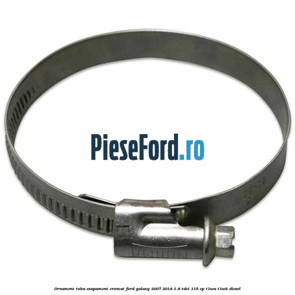 Ornament toba esapament, cromat Ford Galaxy 2007-2014 1.6 TDCi 115 cp T1WA, T1WB diesel