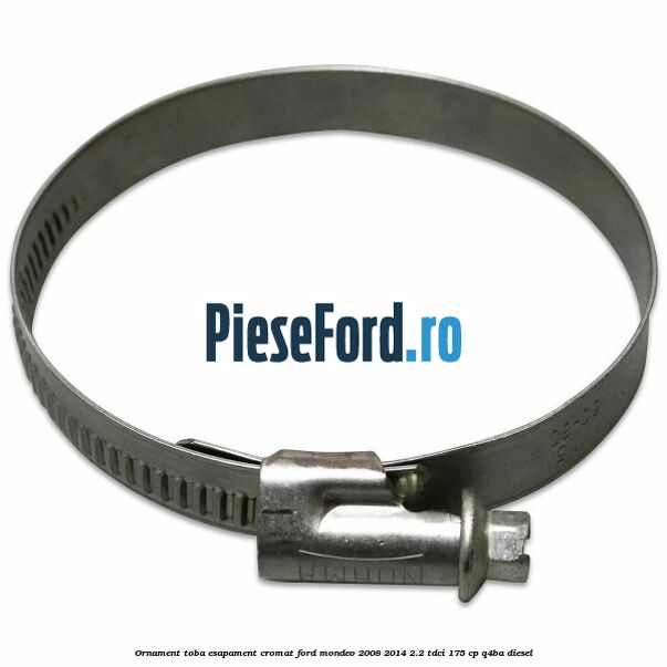 Ornament toba esapament, cromat Ford Mondeo 2008-2014 2.2 TDCi 175 cp Q4BA diesel