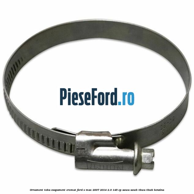 Ornament toba esapament, cromat Ford S-Max 2007-2014 2.0 145 cp AOWA, AOWB, TBWA, TBWB benzina