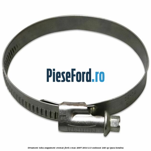 Ornament toba esapament, cromat Ford S-Max 2007-2014 2.0 EcoBoost 240 cp TPWA benzina