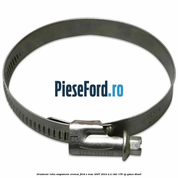 Ornament toba esapament, cromat Ford S-Max 2007-2014 2.2 TDCi 175 cp Q4WA diesel