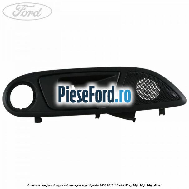 Ornament usa fata dreapta culoare Syracus Ford Fiesta 2008-2012 1.6 TDCi 90 cp HHJC, HHJD, HHJE diesel