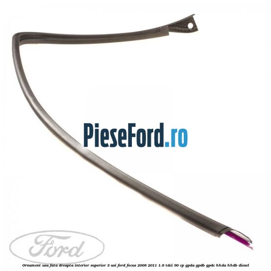 Ornament usa fata dreapta interior superior 3 usi Ford Focus 2008-2011 1.6 TDCi 90 cp GPDA, GPDB, GPDC, HHDA, HHDB diesel