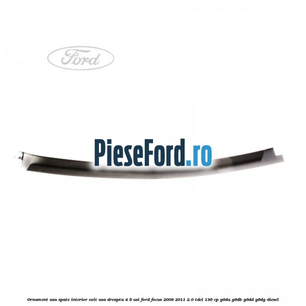 Ornament usa spate interior, colt usa dreapta 4/5 usi Ford Focus 2008-2011 2.0 TDCi 136 cp G6DA, G6DB, G6DD, G6DG diesel