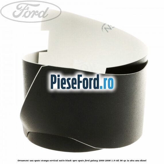 Ornament usa spate stanga vertical satin black spre spate Ford Galaxy 2000-2006 1.9 TDI 90 cp 1Z, AHU, ANU diesel
