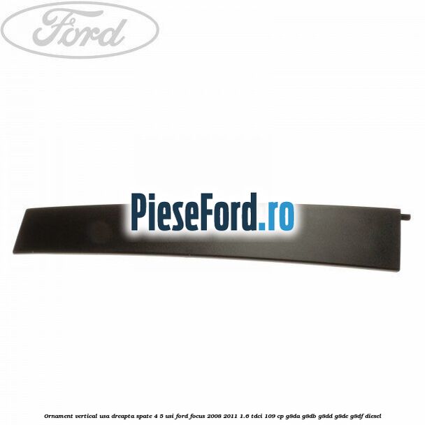 Ornament vertical usa dreapta spate 4/5 usi Ford Focus 2008-2011 1.6 TDCi 109 cp