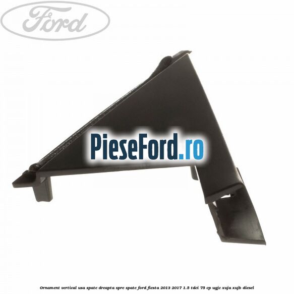 Ornament vertical usa spate dreapta spre spate Ford Fiesta 2013-2017 1.5 TDCi 75 cp UGJC, XUJA, XUJB diesel